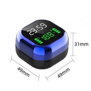 TWS Bluetooth 5.1 Ακουστικά S6plus LED Έγχρωμη οθόνη HiFi Wireless Mini Clock Ακουστικά Ασύρματα ακουστικά