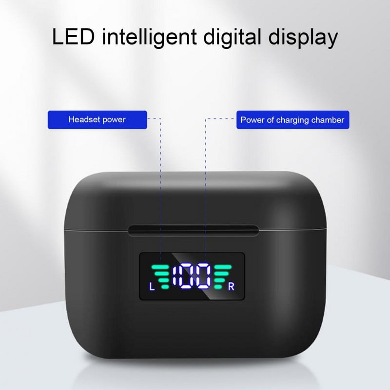 T29 TWS čepići za uši Prijenosni dugotrajni stereo digitalni zaslon Slušalice za uši Slušalice za vanjsku upotrebu za Xiaomi Huawei LG Samsung