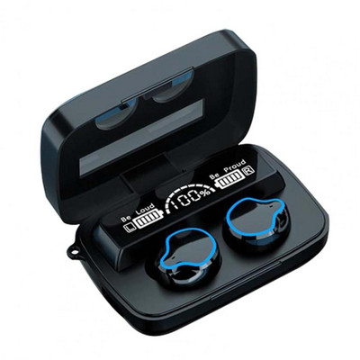 M9 TWS belaidės „Bluetooth“ ausinės „Touch Control“ ausinės, triukšmo mažinimas, muzikos žaidimų ausinės su LED maitinimo ekranu