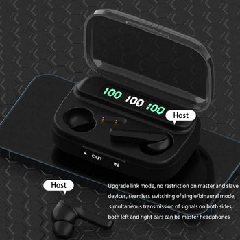 TWS-209 Bluetooth 5.1 Αδιάβροχα βαριά μπάσα ακουστικά για τηλέφωνο