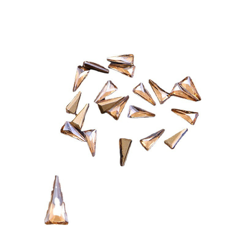 50 vnt. ilgo trikampio straso nagų dailės dekoravimo krištoliniai akmenys brangakmeniai blizgantys strėlės nagai aksesuarai krištoliniai manikiūro dekoro reikmenys