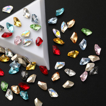 20PCS 6x10mm заострено дъно K9 стъклена брадва във формата на нокти кристали Crystal Gems Stone 3D декорация за нокти Аксесоари за бижута