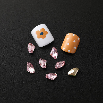 20 DB 6x10mm hegyes aljú K9 üveg fejsze alakú köröm strassz kristály drágakövek kő 3D körömdíszítés ékszer kiegészítők