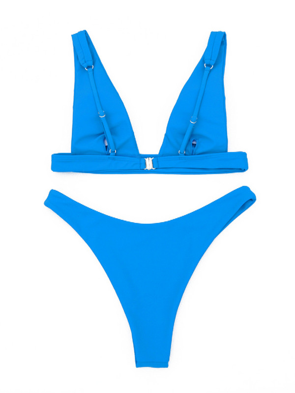 Novi seksi bikini 2022, jednobojni kupaći kostim, ženski kupaći kostimi Push up bikini set, brazilski kupaći kostim, ljetna odjeća za plažu, kupaći kostim XL