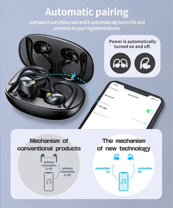 70H безжични слушалки TWS Bluetooth 5.2 слушалки Спортни безжични Bluetooth слушалки Интелигентни шумопотискащи слушалки слушалки