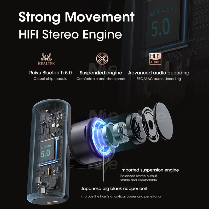 True Bone Conduction slušalice Bežične slušalice Ambie Bluetooth 5.2 TWS Earbuds Slušalice Sports Bone EarHook Hifi 4D Stereo