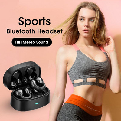 2022 m. TWS Earbuds Sportinės belaidės ausinės, tokios pat kaip Ambie Sound ausinės Bluetooth 5.3 ausinės HiFi stereofoninis sportinis ausinių kabliukas