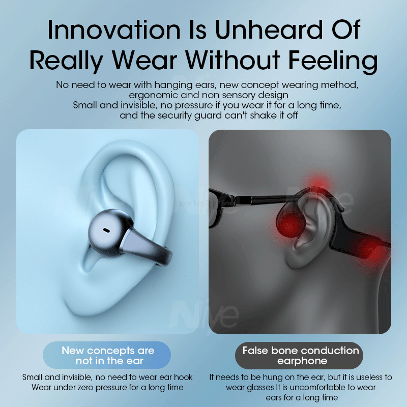 Căști TWS 2022 Căști sport fără fir La fel ca Ambie Sound Earcuffs Bluetooth 5.3 Căști HiFi Stereo Sport Earhook Mic