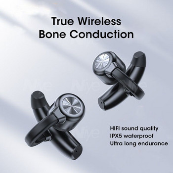 Ακουστικά Real Bone Conduction Ασύρματα TWS Earbuds Bluetooth Ακουστικά Ακουστικά Ακουστικά Sound for Sports Running Headger for Blindman