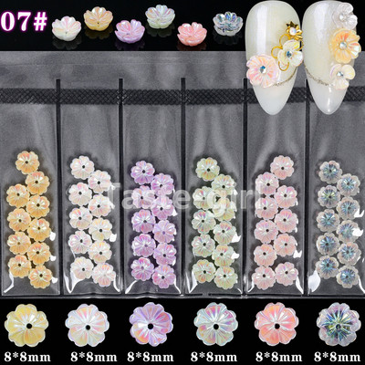 Novopridošli 60PCS 3D ukrasi od smole za nokte cvjetni ukrasi za nokte sa kamenčićima čarolije nakit kameni dodaci za nokte SZH