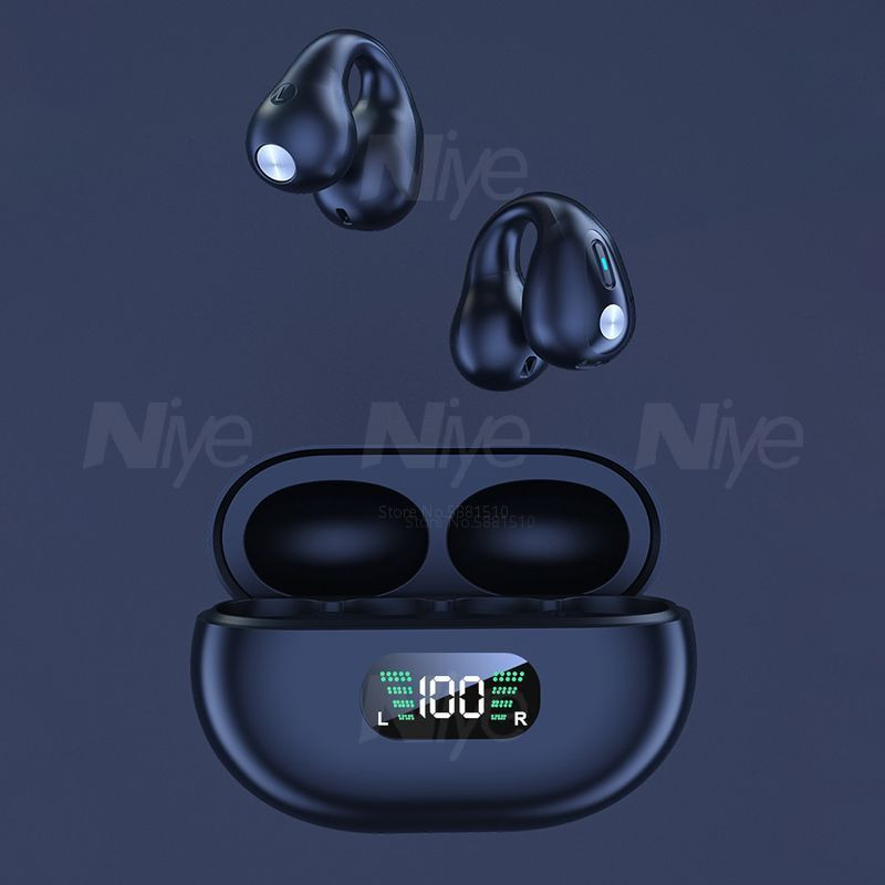 2022 Για Ambie Sound Earcuffs Bluetooth 5.3 TWS Earbuds Ασύρματα ακουστικά Ακουστικά HiFi Stereo Sports Αδιάβροχο μικρόφωνο ακουστικών