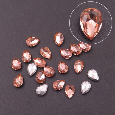 25 buc. Pietre de cristal pentru unghii, strass 3D, picături de apă, pietre AB, manichiură, decorare pentru unghii, farmece, bijuterii, accesorii