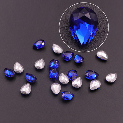 25 buc. Pietre de cristal pentru unghii, strass 3D, picături de apă, pietre AB, manichiură, decorare pentru unghii, farmece, bijuterii, accesorii