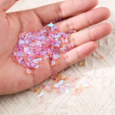 100PCS/Pakiranje Mješoviti oblik Aurora Nail Rhinestones Flatback Polar Light Smola Dragulji Kamenje Manikura Nails Art Decoration Accessories