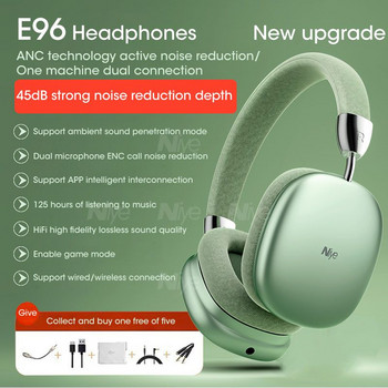 Ακουστικά Bluetooth 5.1 Max Wireless Headset 4D Stereo HiFi Έξυπνη ακύρωση θορύβου 3,5 mm Ενσύρματα ακουστικά Αθλητικό μικρόφωνο ακουστικών