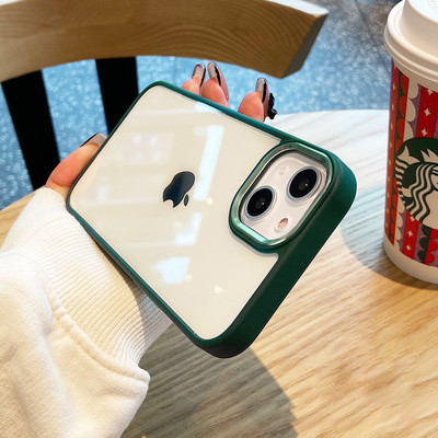 Luksuzna prozirna metalna zaštitna maska za leće za iPhone 14 13 12 Mini 11 Pro XS Max XR X 8Plus silikonska maska otporna na udarce