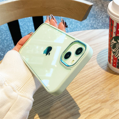 Luksuzna prozirna metalna zaštitna maska za leće za iPhone 14 13 12 Mini 11 Pro XS Max XR X 8Plus silikonska maska otporna na udarce