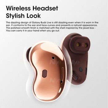 Слушалки Buds Live TWS Earbuds Bluetooth Earphones Безжични слушалки за зареждане с микрофон за Samsung Stereo Gaming Sport Earbuds