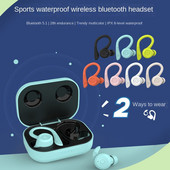 Bluetooth bežične sportske slušalice Hifi Stereo Glazba Sportske slušalice Ipx6 Vodootporne slušalice Smanjenje buke Bežične slušalice