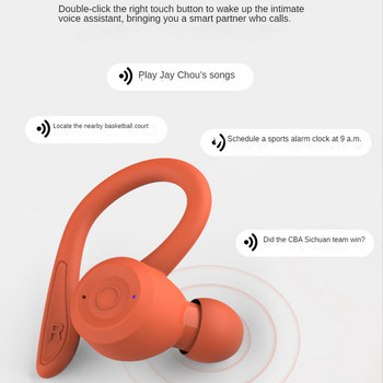 Ασύρματα αθλητικά ακουστικά Bluetooth Hifi Stereo Music Αθλητικά ακουστικά Ipx6 Αδιάβροχα ακουστικά μείωσης θορύβου Ασύρματα ακουστικά