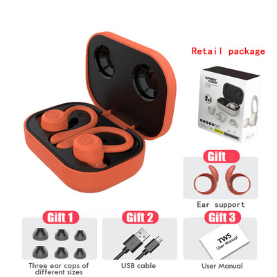 Bluetooth bežične sportske slušalice Hifi Stereo Glazba Sportske slušalice Ipx6 Vodootporne slušalice Smanjenje buke Bežične slušalice