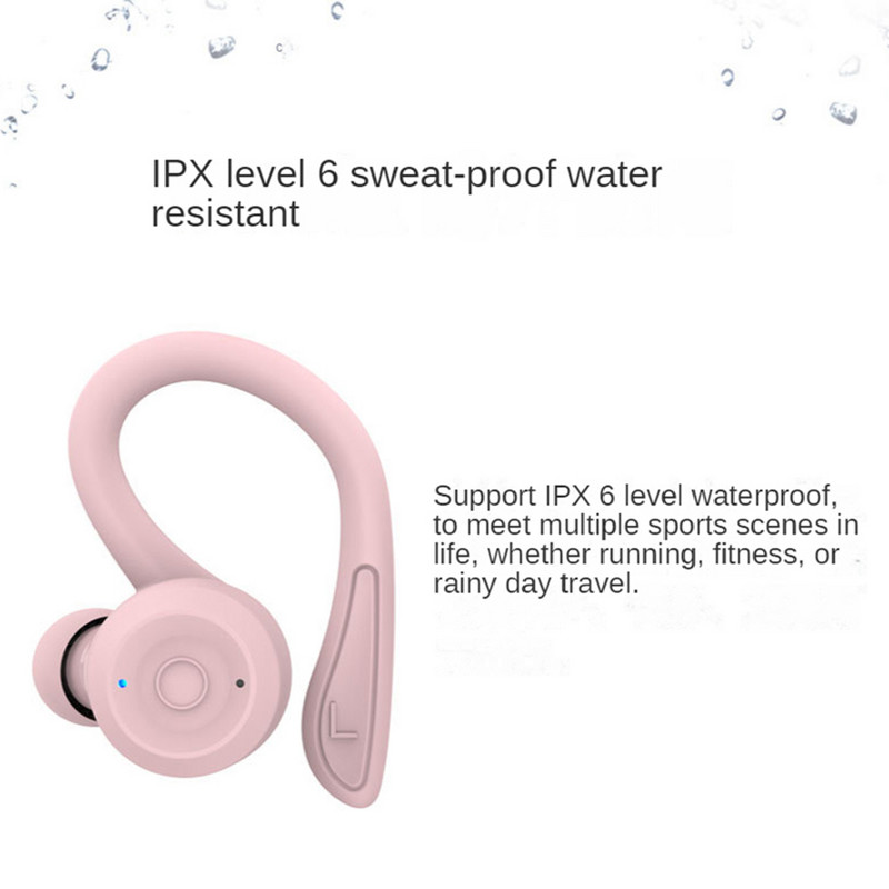 Bluetooth bežične sportske slušalice Hifi Stereo Glazba Sportske slušalice Ipx6 Vodootporne slušalice Smanjenje buke Bežične slušalice