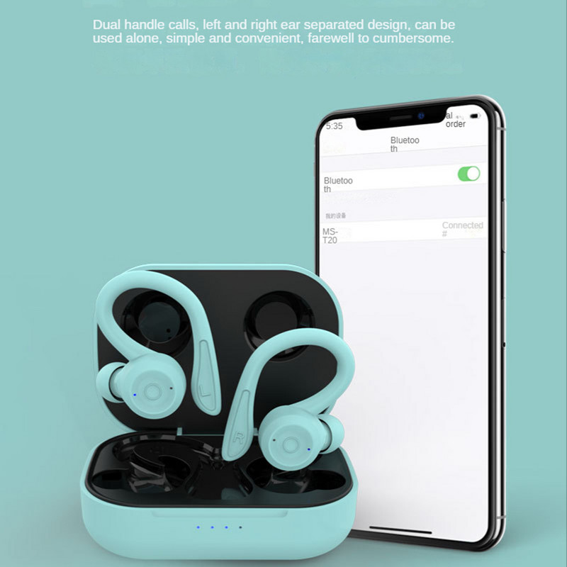 Bluetooth bežične sportske slušalice Hifi Stereo Glazba Sportske slušalice Ipx6 Vodootporne slušalice Smanjenje buke Bežične slušalice