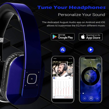 Август EP650 Bluetooth безжични слушалки с aptX-LL/NFC/3,5 мм аудио вход Bluetooth 4.2 стерео музикални слушалки за телевизор, компютър