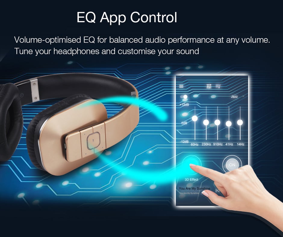 August EP650 Căști fără fir Bluetooth cu aptX-LL/NFC