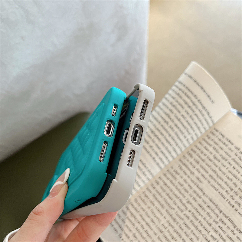 Držač vrećice za kartice Silikonska rešetkasta telefonska torbica za iPhone 14 11 12 13 Pro Max X XR XS Max 14 Plus Zaštitna maska za objektiv u boji slatkiša