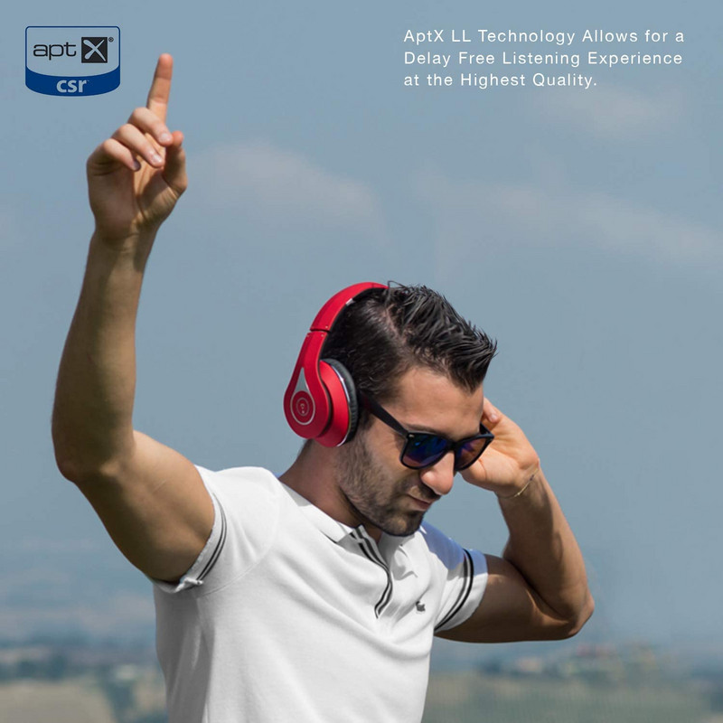 August EP640B Bluetoothi juhtmevabad kõrvaklapid mikrofoniga / NFC Over Ear BT4.1 HiFi Stereo APTX peakomplekt 2 Bluetooth-seadmele