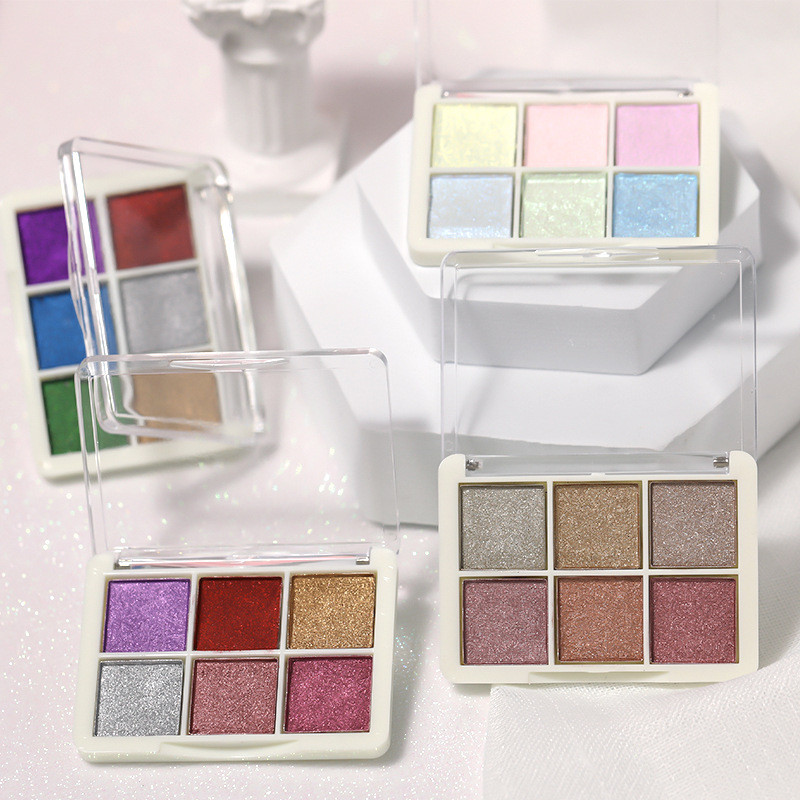 6 szín Holografikus Lézer Aurora Solid Mirror Köröm Glitter Púder Köröm UV Gél Lakk Pigment Nail Art Dekorációk Kiegészítők