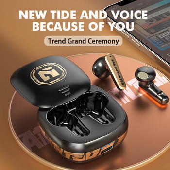 GAINBANG TS-300 Безжични Bluetooth 5.2 Слушалки за поставяне в ухото ENC Слушалки за намаляване на шума Спортни слушалки Водоустойчиви слушалки с микрофон