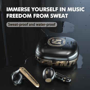 GAINBANG TS-300 Безжични Bluetooth 5.2 Слушалки за поставяне в ухото ENC Слушалки за намаляване на шума Спортни слушалки Водоустойчиви слушалки с микрофон