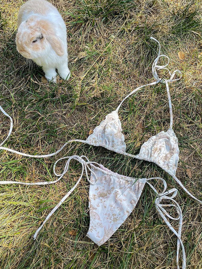 Zrtak Bikini Sexy Triangle Adjust Μαγιό Γυναικείο μαγιό Qullow Out Ποιοτικό πτυχωτό γυναικείο σετ μπικίνι διπλής όψεως