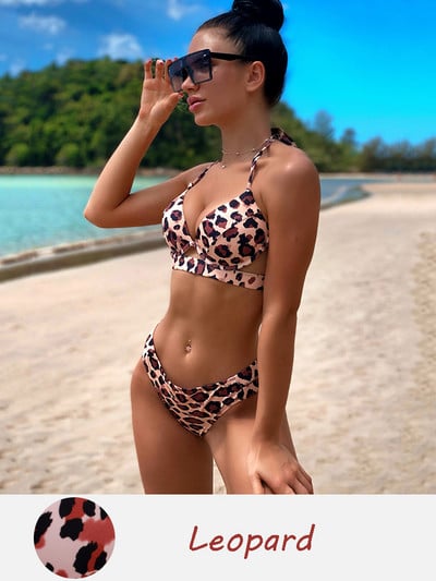 Andzhelika Solid Push Up bikini női kötszeres bikini szettek fürdőruha szexi kötőfék, kétrészes strandruha 2022 fürdőruha fürdőruha