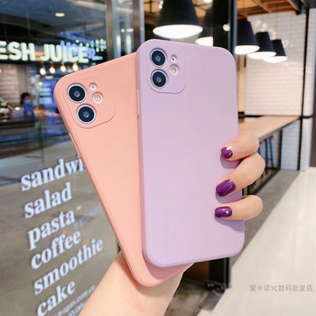 Ματ θήκη σιλικόνης Fashion Straight Edge για Huawei Y9 Prime Y7 Y6 2019 Coque Προστασία φακού κάμερας Μαλακό κάλυμμα TPU