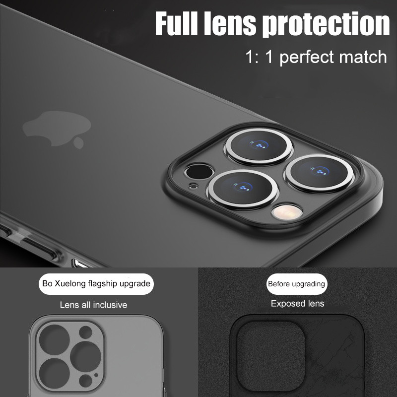 Üliõhuke pehme ümbris iPhone 14 13 12 Mini 11 Pro Max X XR XS SE2 7 8 6s Plus Matte õhuke läbipaistev põrutuskindel kaitseraua kate