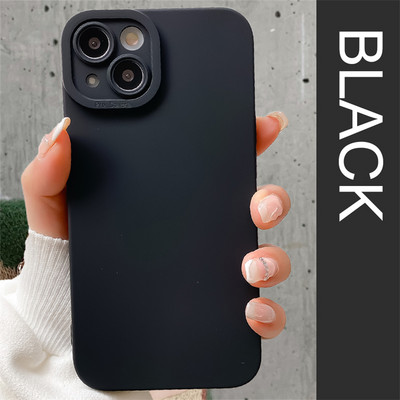 Έγχρωμη θήκη τηλεφώνου Earth Tones Soft Silicone για iPhone 14 13 12 11 Pro Max 7 8 Plus SE 2 X XR XS Max Camera Lens Protection Cover