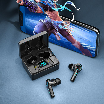 M37 TWS Безжични слушалки Bluetooth-5.2 Стерео Спортни слушалки IPX6 Водоустойчиви слушалки Слушалки Кутия за зареждане с микрофон