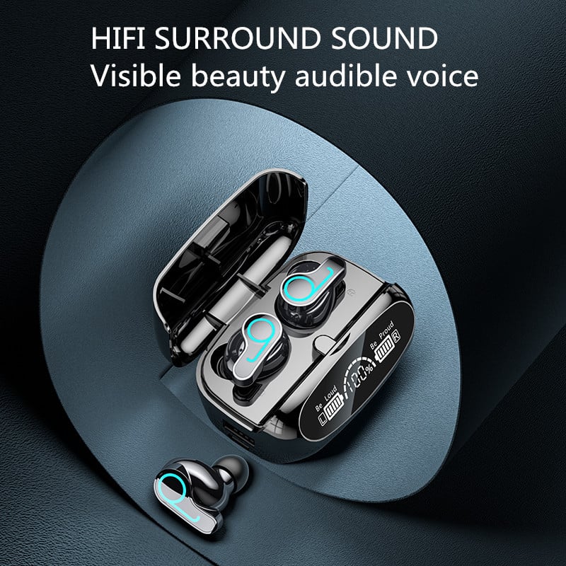 M32B TWS vezeték nélküli fejhallgató fülhallgató Bluetooth érintésvezérlés zajcsökkentés sztereó vízálló fülhallgató mikrofonos fejhallgató