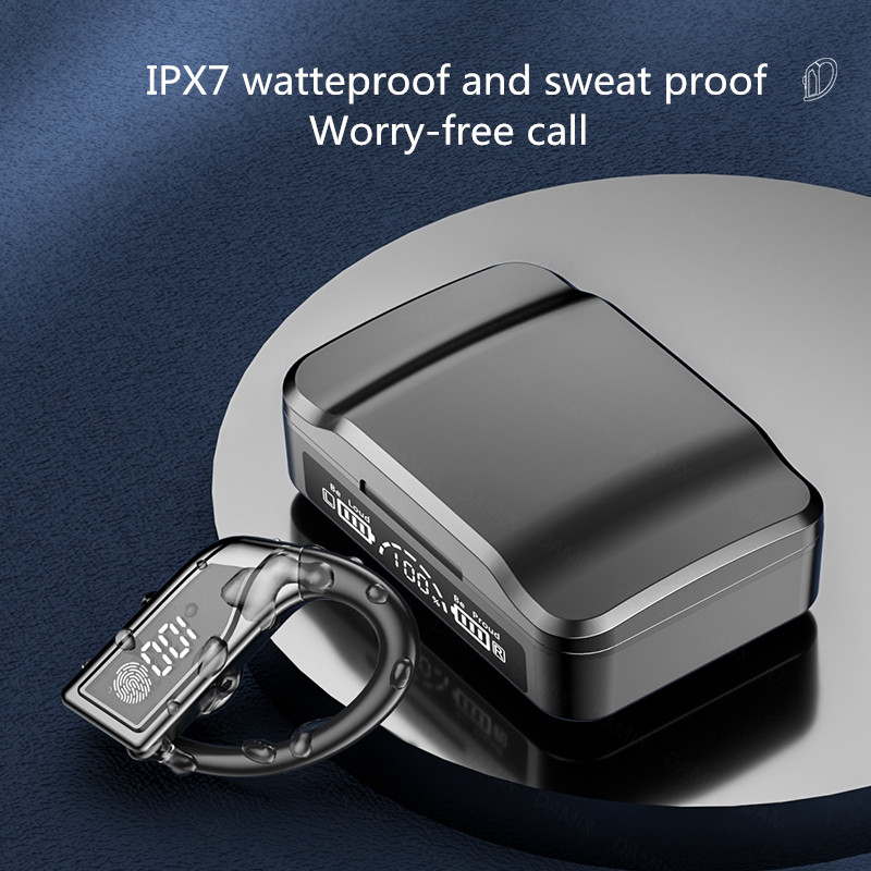 Ασύρματα ακουστικά Q8 TWS Ακουστικά HiFI Stereo Touch Headphone 5.2 συμβατά με Bluetooth Αθλητικά αδιάβροχα ακουστικά με γάντζο αυτιού με μικρόφωνο