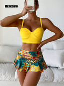 Riseado Swimsuits 2023 Γυναικεία μπικίνι Push Up Μαγιό Γυναικεία μαγιό με τροπικό τύπωμα Ενδύματα παραλίας Σετ μπικίνι δύο τεμαχίων καλοκαίρι