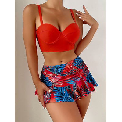 Riseado Swimsuits 2023 Γυναικεία μπικίνι Push Up Μαγιό Γυναικεία μαγιό με τροπικό τύπωμα Ενδύματα παραλίας Σετ μπικίνι δύο τεμαχίων καλοκαίρι