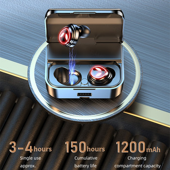 M31B TWS Безжични слушалки Bluetooth-5.2 HiFi звукови слушалки Спортни водоустойчиви слушалки Слушалки Кутия за зареждане с микрофон