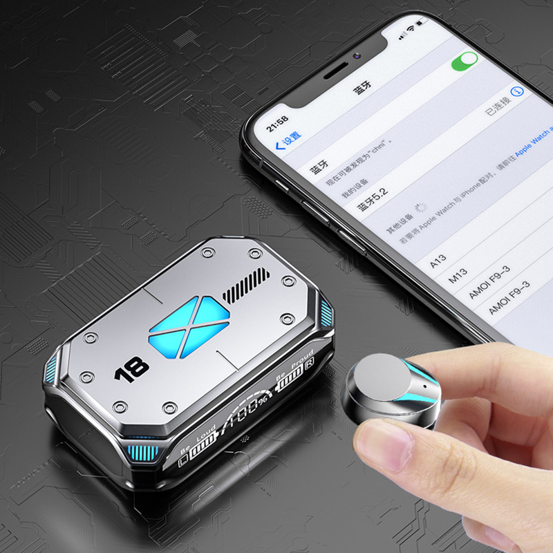 M41 TWS Bezvadu Austiņas Bluetooth Austiņas Touch Control Trokšņu samazināšana Stereoaustiņas Ūdensizturīgas Austiņas Ar Mikrofonu