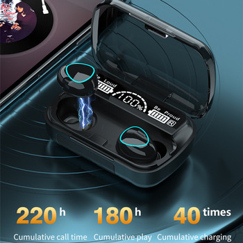 M10 TWS Безжични слушалки Слушалки Bluetooth сензорно управление Намаляване на шума Стерео водоустойчиви слушалки Слушалки с микрофон