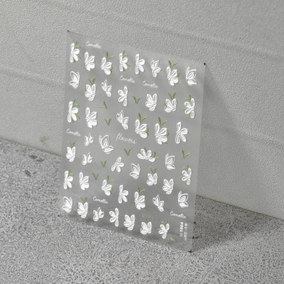 5d rózsavirág körömdíszítő matricák puha dombornyomott domborművek virágos öntapadó 3D körömdíszek matricák tervezői kellékek eszközök