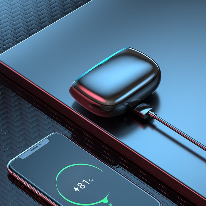 M38 TWS vezeték nélküli fülhallgató Bluetooth fejhallgató érintésvezérlés zajcsökkentő sztereó vízálló fülhallgató mikrofonos fejhallgató