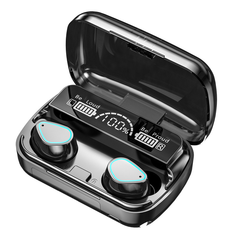 M30pro TWS vezeték nélküli fejhallgató sztereó Bluetooth-5.2 sport fülhallgató IPX6 vízálló fülhallgató fejhallgató töltődoboz mikrofonnal